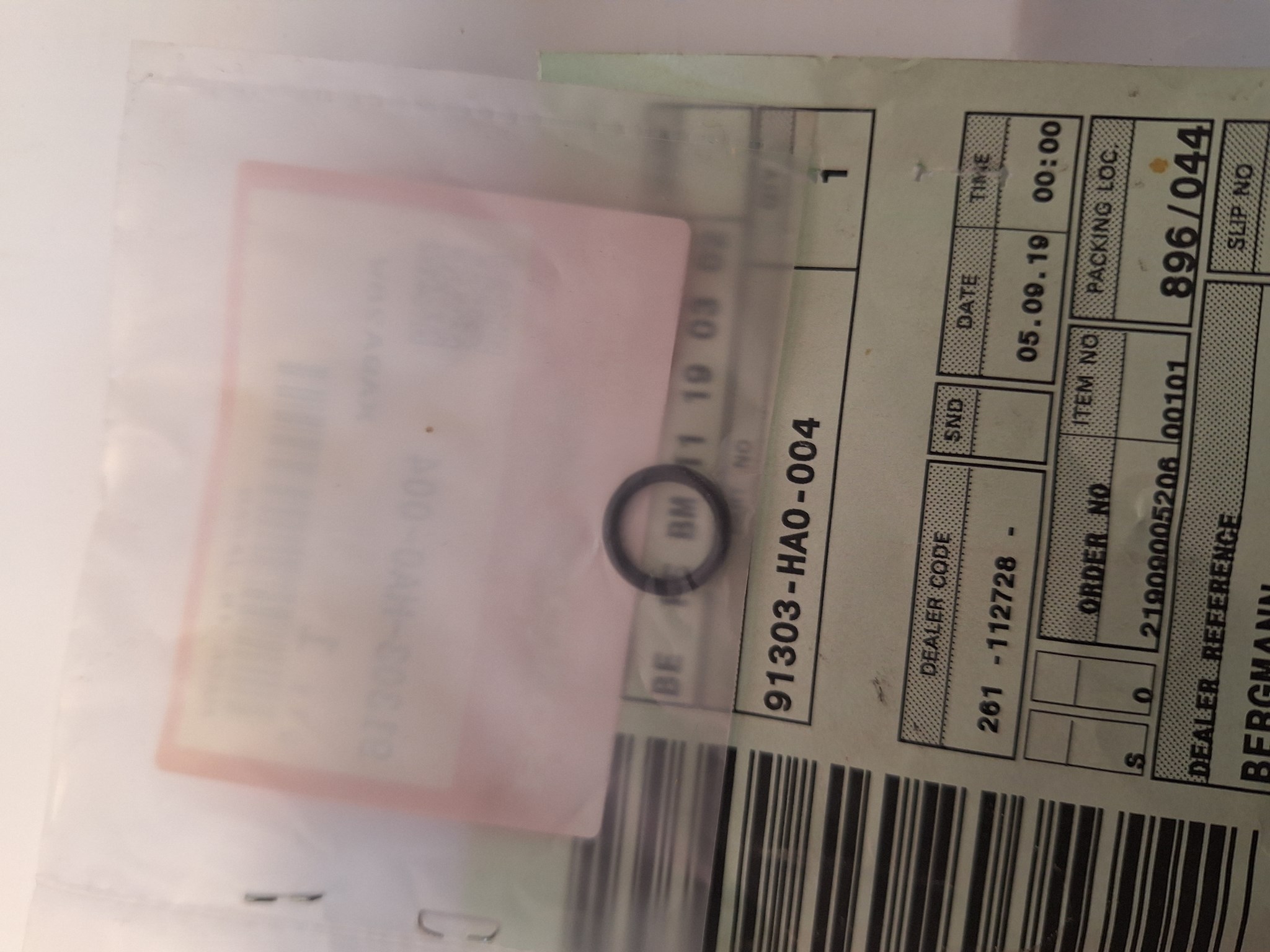 Picture of O-RING  91303-HA0-004  